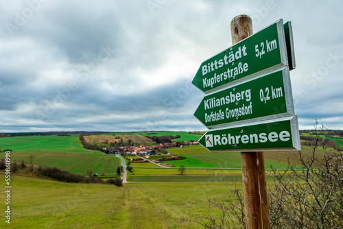 Kurze Wanderung um die wunderschönen Drei Gleichen im Thüringer Becken - Drei Gleichen - Deutschland photo