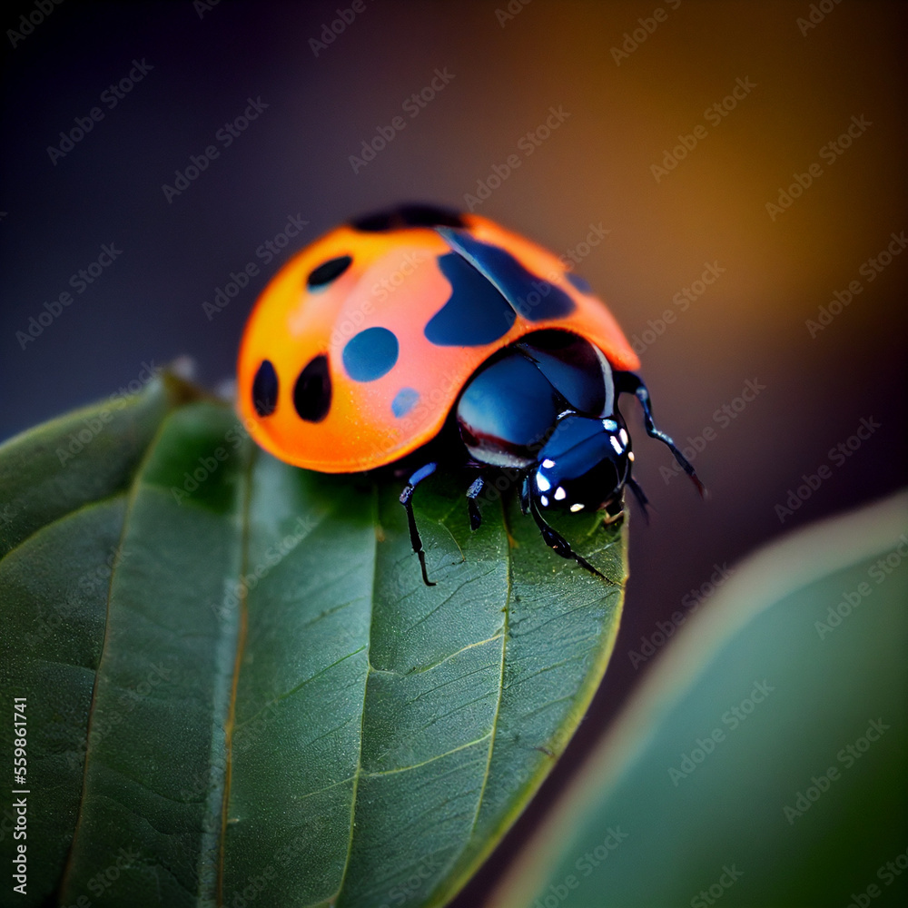Fototapeta premium lady bugs and bees