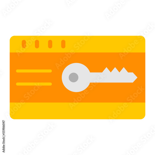 Keycard Flat Icon