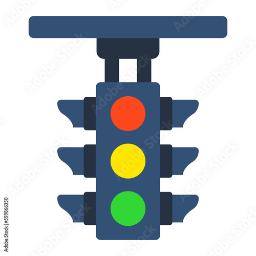 Traffic Light Flat Icon