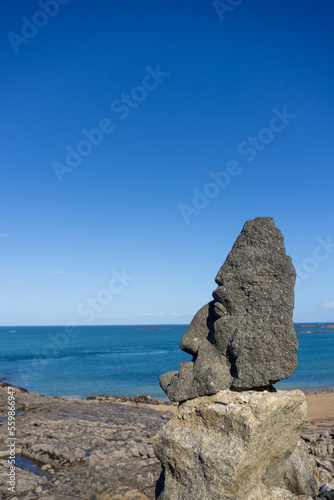sculpture in the sea