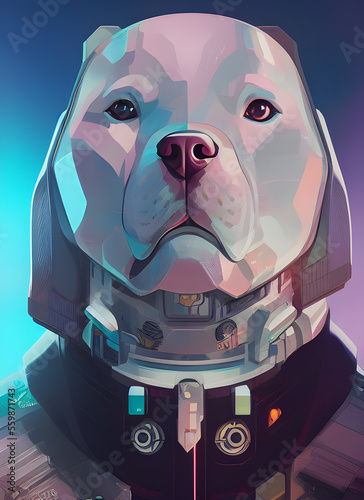 Wallpaper Mural Perro futurista 2 Torontodigital.ca
