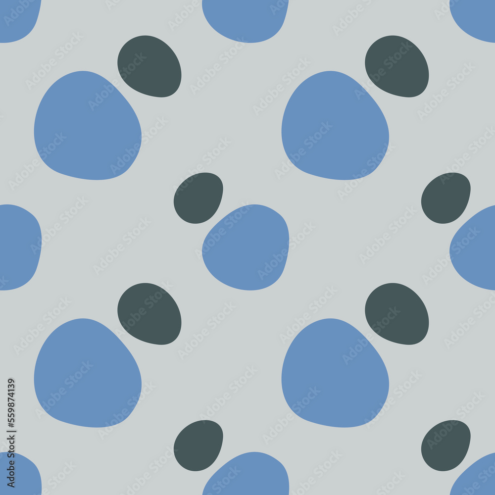 Seamless vector pattern of round shapes and dots Seamless vector pattern of round shapes and dots