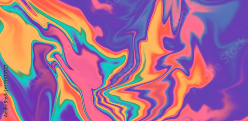 Abstract hippie tie-dye style background with colorful leaks. 