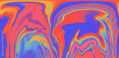 Abstract hippie tie-dye style background with colorful leaks. 
