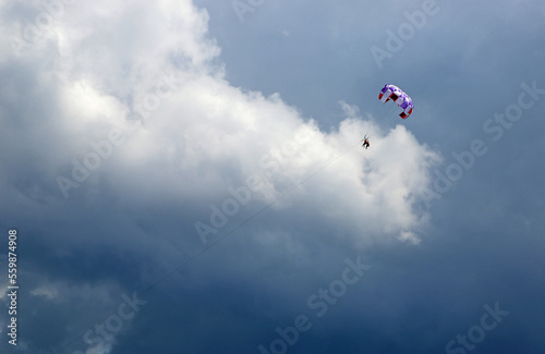 Parasailing and clouds - Mexico