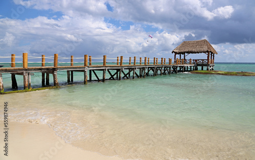 The pier and the beach - Mexico