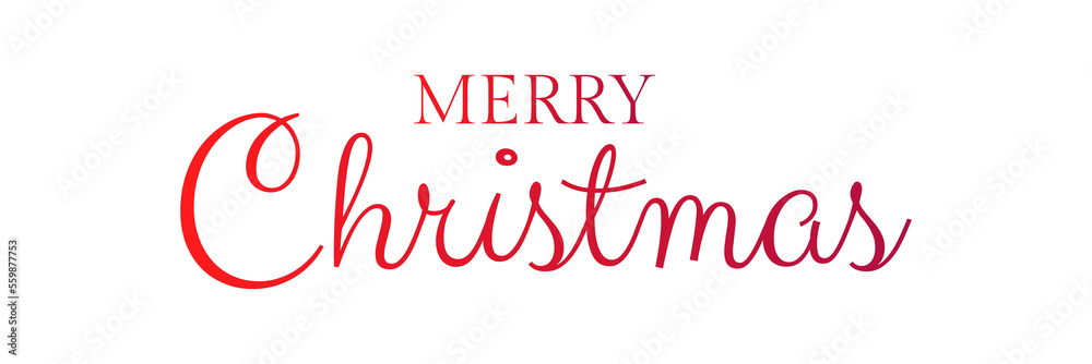 Merry christmas text script in red Merry christmas text script in red