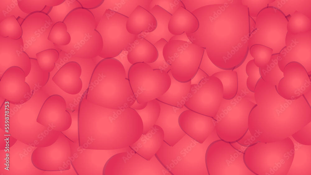red heart pattern background with valentine's day concept red heart pattern background with valentine's day concept