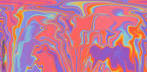 Vivid abstract background with neon bright swirls and leaks. 