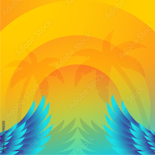 Summer abstract background illustration