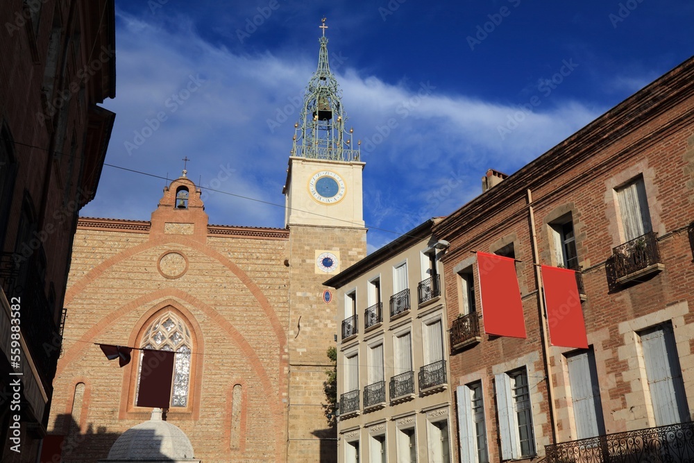 Fototapeta premium Cathedral of Perpignan, France