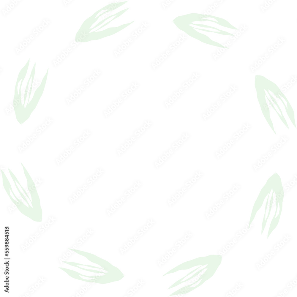 green leaves frame green leaves frame