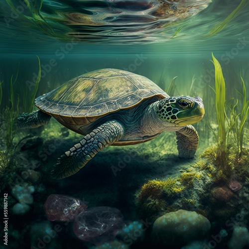 turtle in the sea © Gerg