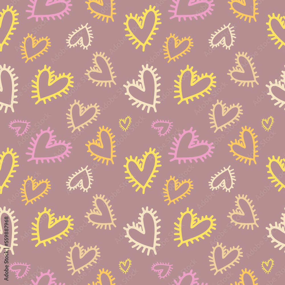 Valentine's seamless pattern vector doodle background digital paper illustration for web and print Valentine's seamless pattern vector doodle background digital paper illustration for web and print