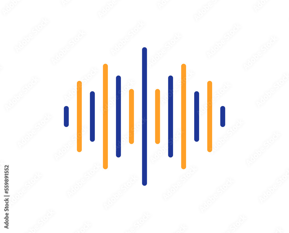 Sound wave line icon. Audio track sign. Radio music symbol. Colorful thin line outline concept. Linear style sound wave icon. Editable stroke. Vector Sound wave line icon. Audio track sign. Radio music symbol. Colorful thin line outline concept. Linear style sound wave icon. Editable stroke. Vector
