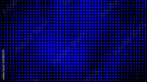 Blue and black dotted halftone background 
