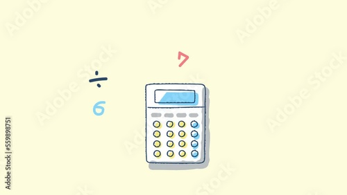 電卓と数字