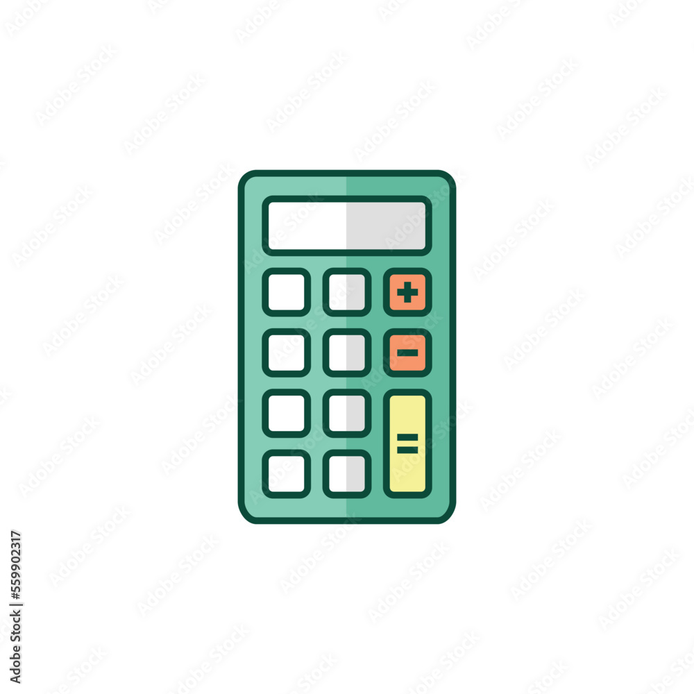 Calculator Icon Vector Illustration Template Calculator Icon Vector Illustration Template