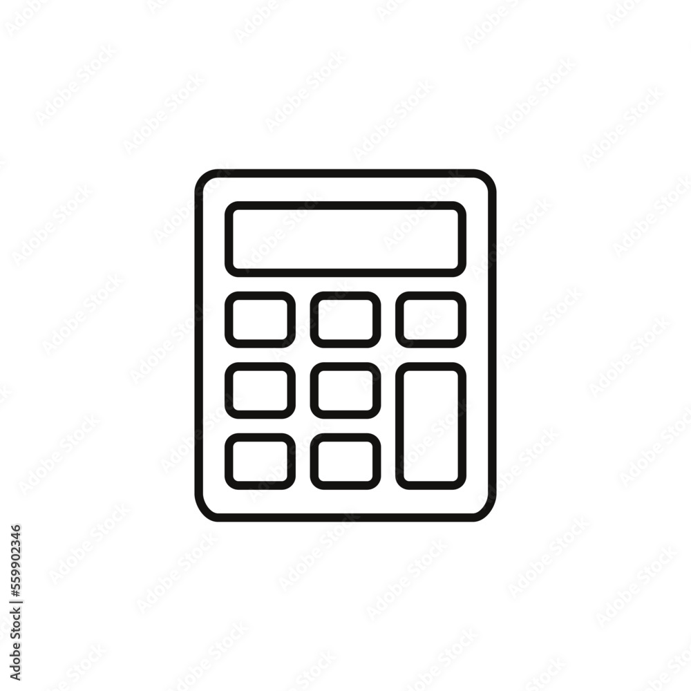 Calculator Icon Vector Illustration Template Calculator Icon Vector Illustration Template