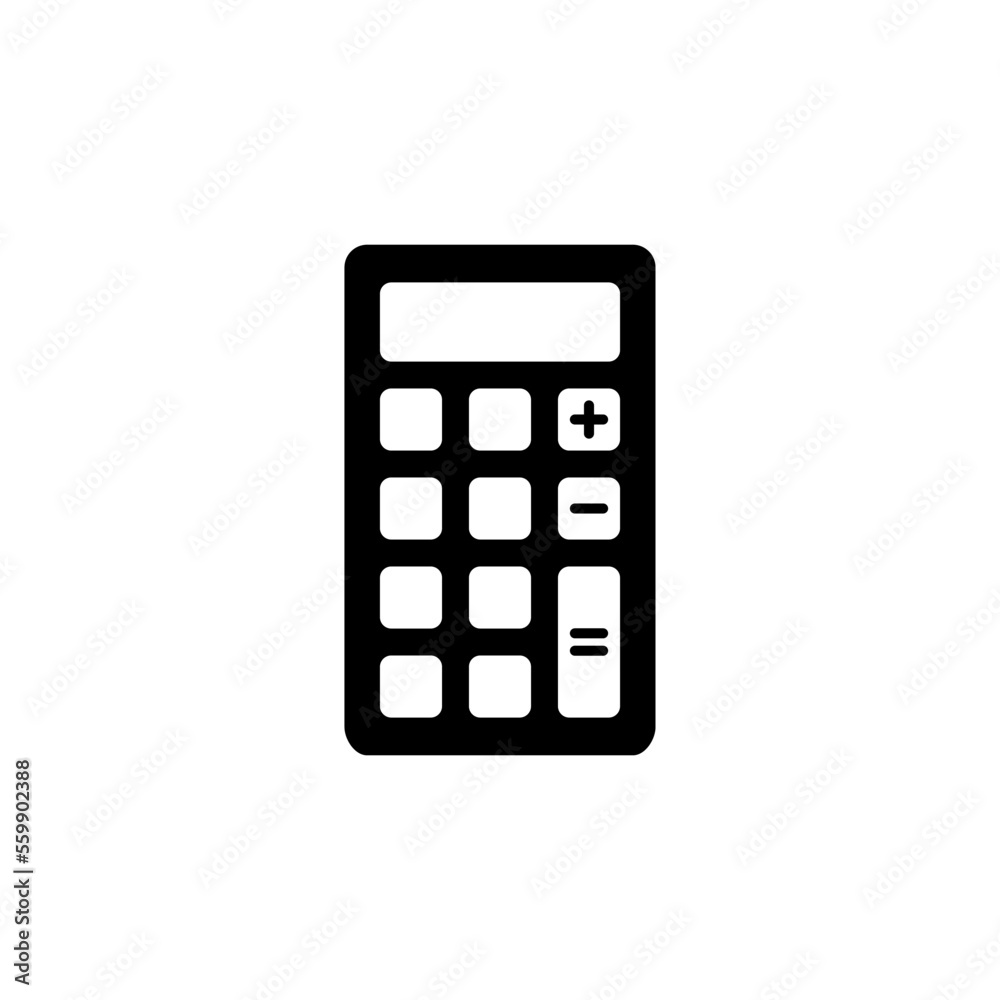 Calculator Icon Vector Illustration Template