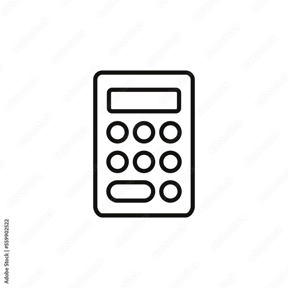 Calculator Icon Vector Illustration Template Calculator Icon Vector Illustration Template