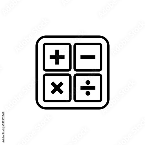 Calculator Icon Vector Illustration Template