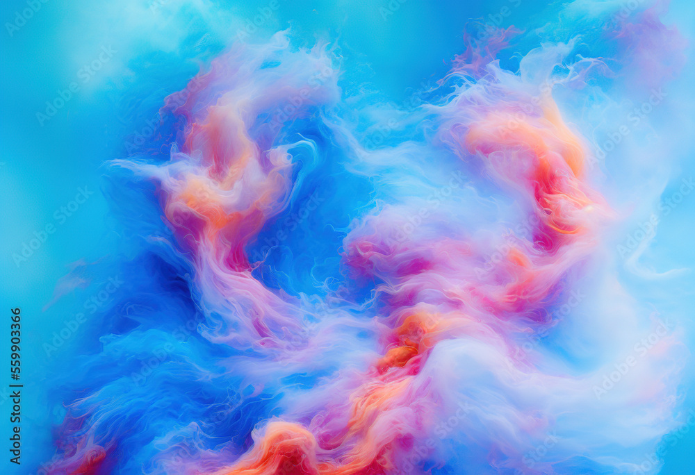 Abstract liquid background photo with a bright, lively color palette