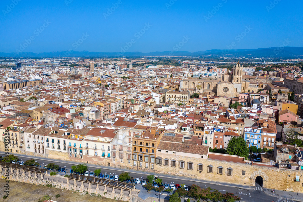View of Catalan city Tarragona, Spain 