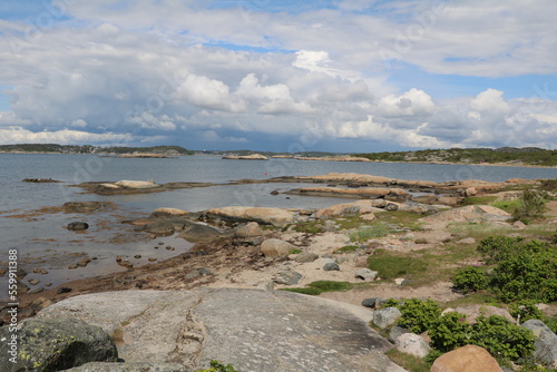 Landscape of Stora Amundön island in Gothenburg, Sweden