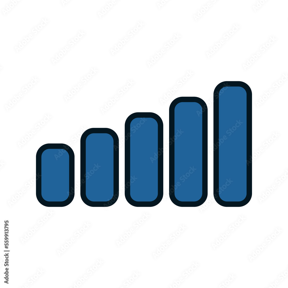 Signal bar icon. sign for mobile concept and web design. vector illustration Signal bar icon. sign for mobile concept and web design. vector illustration
