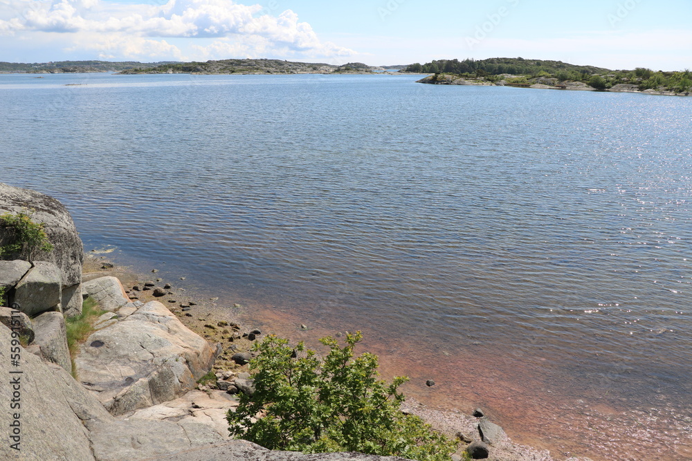 Landscape of Stora Amundön island in Gothenburg, Sweden