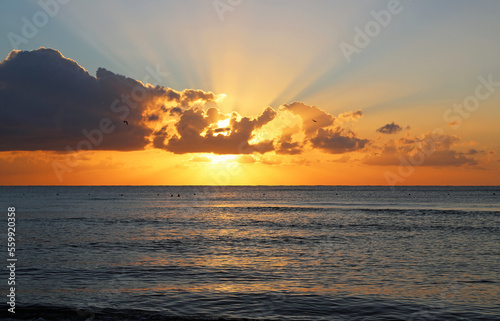 Sun rays, Mexico