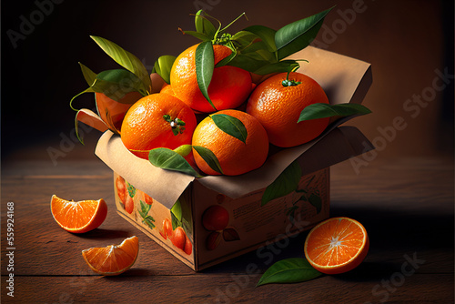 Orangen, ai generated photo
