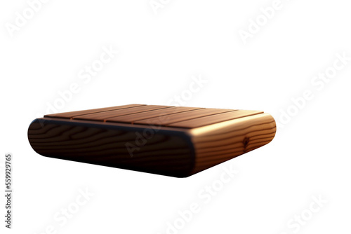 WOODEN BOARD WITH TRANSPARENT BACKGROUND  photo