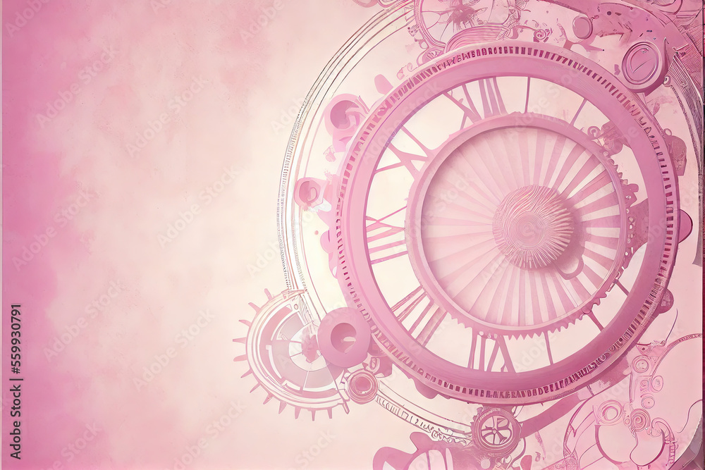Steampunk background with lace and gears in Dusty Rose Steampunk background with lace and gears in Dusty Rose