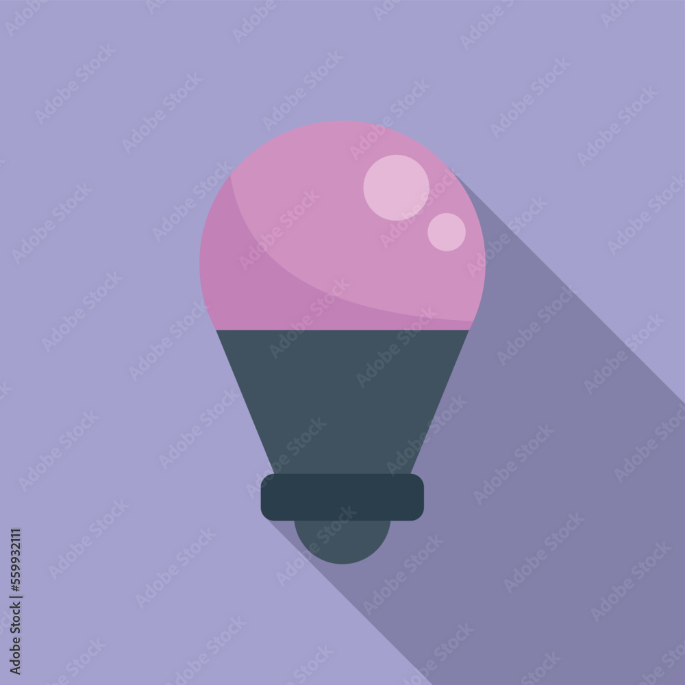 Insect UV lamp icon flat vector. Medical care. Air device Insect UV lamp icon flat vector. Medical care. Air device