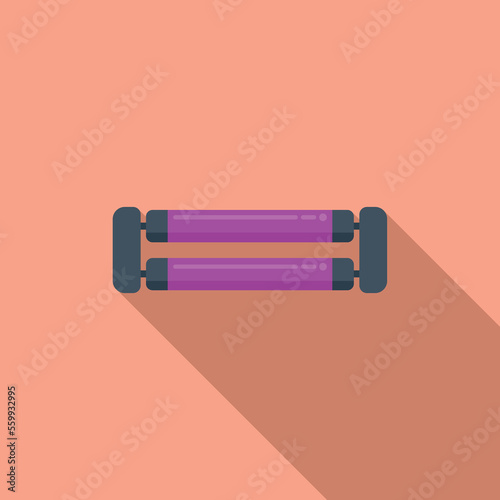 Led UV lamp icon flat vector. Air device. Medical care