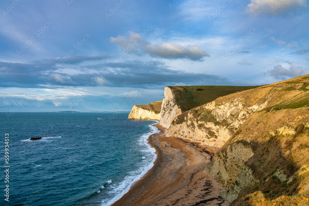 Cliffs at Jurassic coast in Dorset, England
