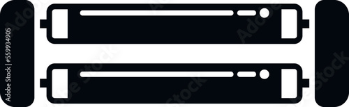 Led UV lamp icon simple vector. Air device. Medical care