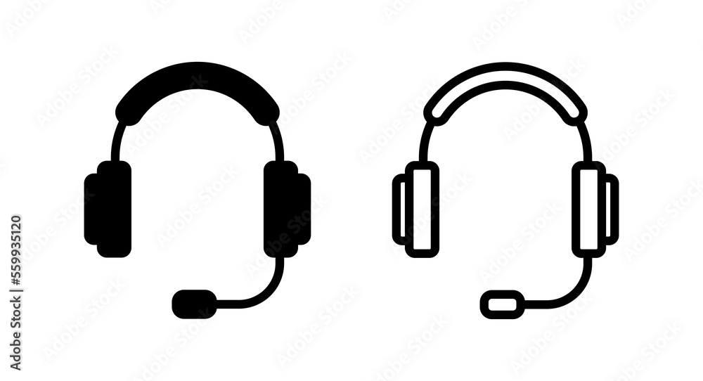 Headphone icon vector illustration. Headphone sign and symbol Headphone icon vector illustration. Headphone sign and symbol