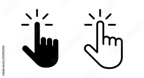 Hand cursor icon vector illustration. cursor sign and symbol. hand cursor icon clik