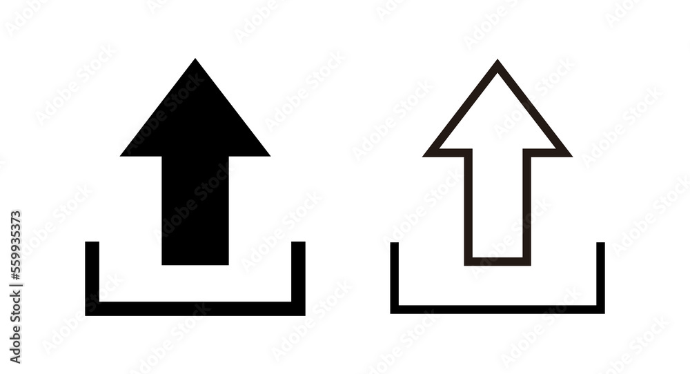 Upload icon vector illustration. load data sign and symbol Upload icon vector illustration. load data sign and symbol