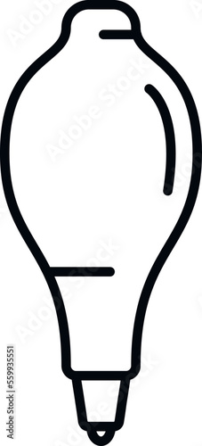 Medical uv lamp icon outline vector. Ultraviolet light. Air device