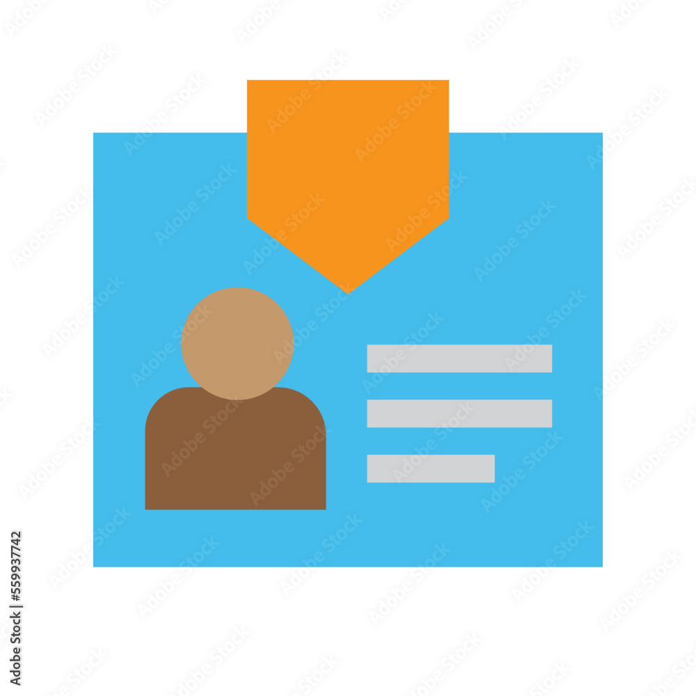 Identity Flat Icon Identity Flat Icon