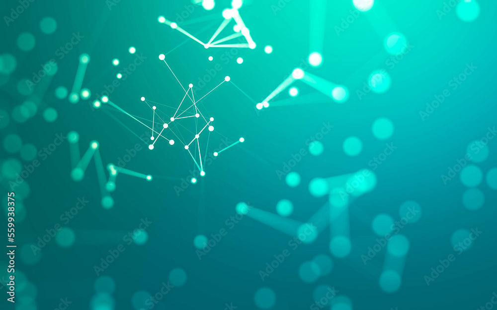 Abstract background. Molecules technology with polygonal shapes, connecting dots and lines. Connection structure. Big data visualization. Abstract background. Molecules technology with polygonal shapes, connecting dots and lines. Connection structure. Big data visualization.