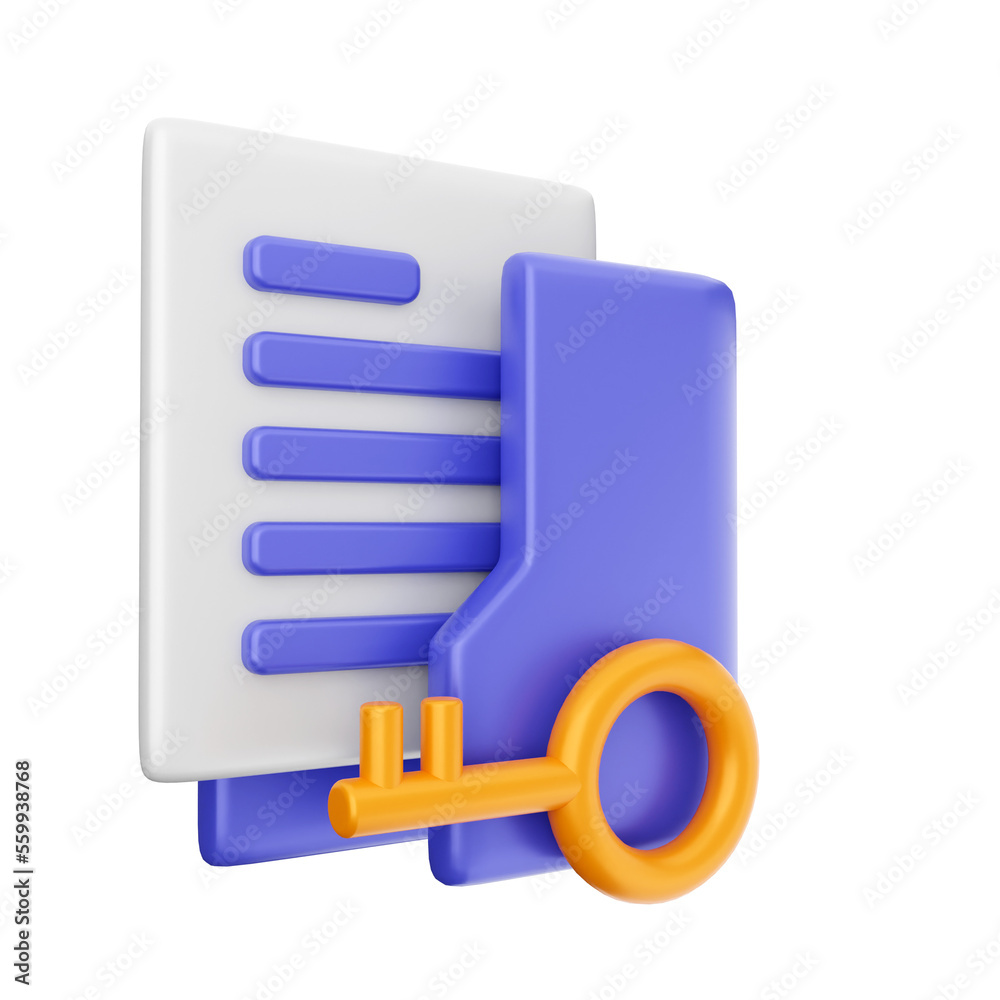 3d folder file icon illustration render 3d folder file icon illustration render