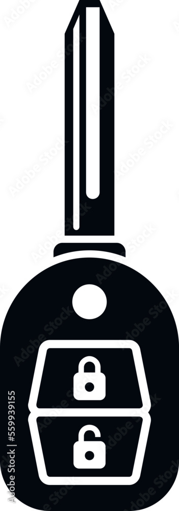 Transport smart key icon simple vector. Car button. Vehicle lock Transport smart key icon simple vector. Car button. Vehicle lock