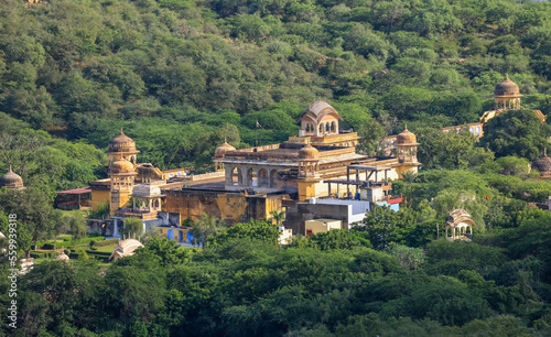Tableau sur toile Architecture of the historic Nahargarh fort in Jaipur city built in the year 173