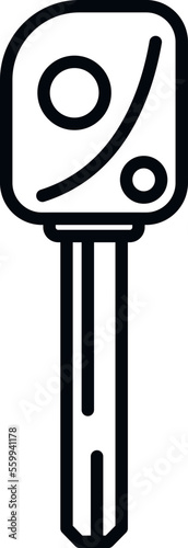Keyless smart icon outline vector. Car remote. Digital system